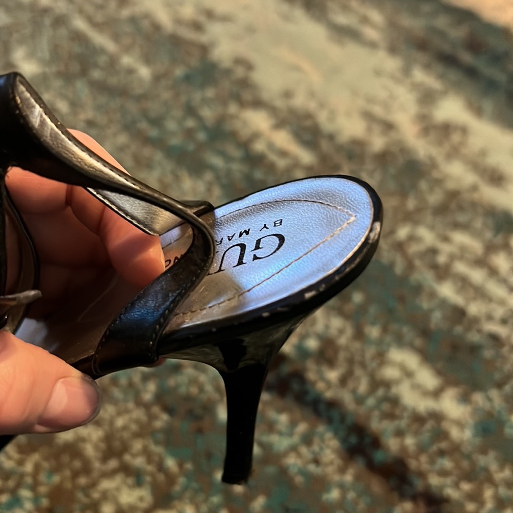 GUESS by Marciano black heeled sandal Sz 9 - Picture 9 of 11